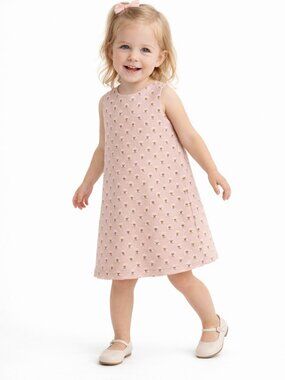 KULE Girls Dress Floral Polka Dot Sleeveless Pink Size 3